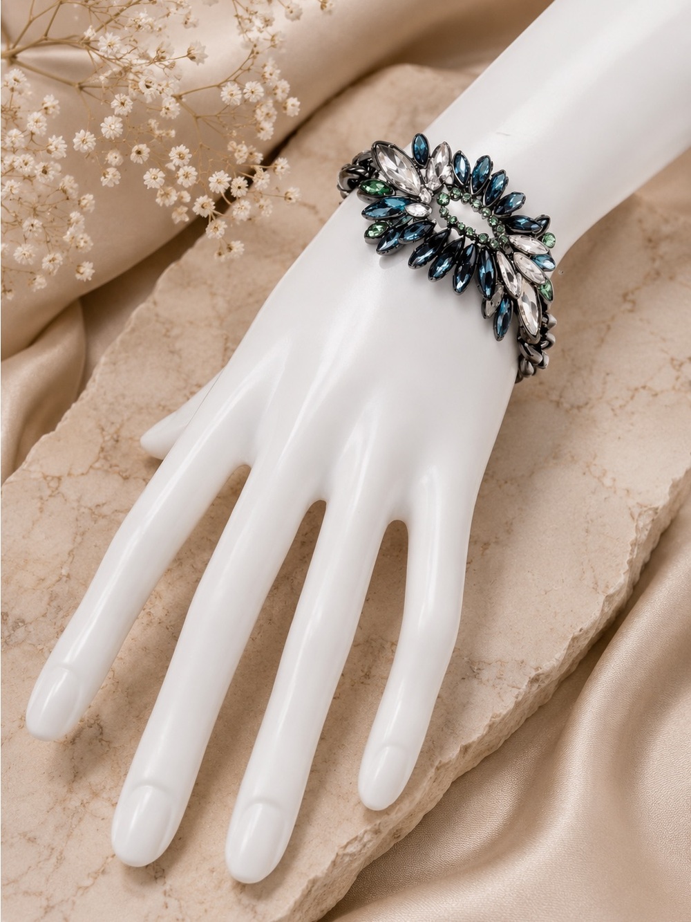 Givenchy Statement Rhinestones Bracelet - Picture 2 of 7